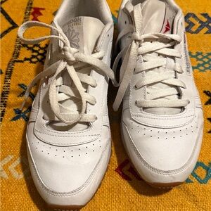 Reebok White Leather Sneakers